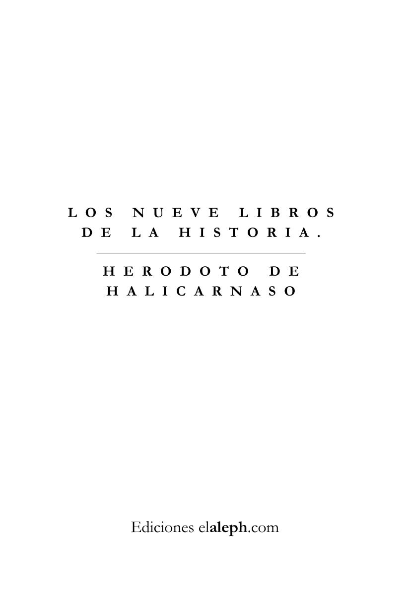 Los nueve libros de la Historia (libro I)